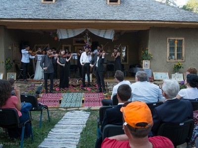 Tinerii violoniști și violiști români sub îndrumarea violonistului Alexandru Tomescu și violistului Cristian Andraș, la MASTER CLASSES “Enescu Experience 2016” - Casa “George Enescu” - Mihăileni/Botosani”