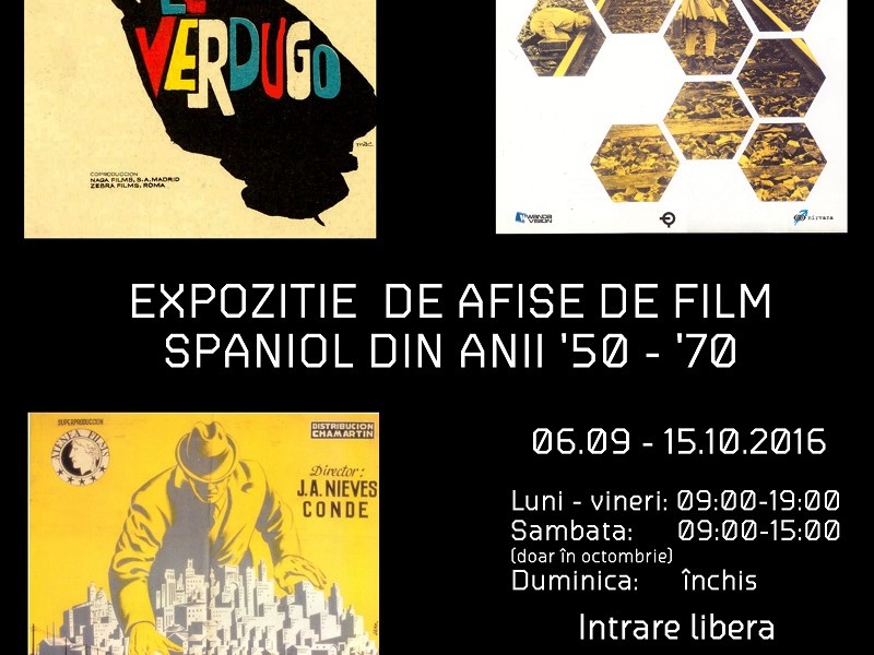 Afișe de film spaniol din anii '50 - '70 și portret de regizor LUIS GARCÍA BERLANGA