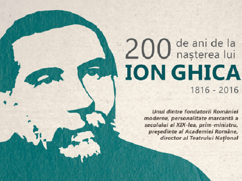 Ion Ghica, omagiat la Domeniul de la Ghergani cu prilejul împlinirii a 200 de ani de la nașterea sa