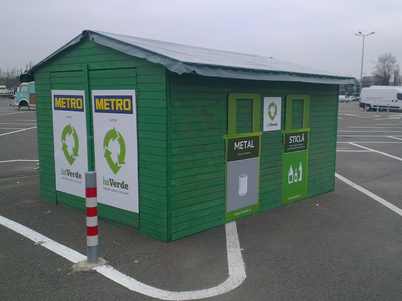 Colectăm selectiv, împreună, la căsuța înVerde din parcările magazinelor METRO