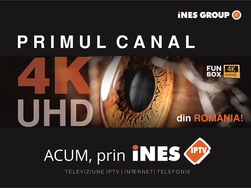 iNES GROUP a lansat primul canal TV 4K/Ultra HD din România!