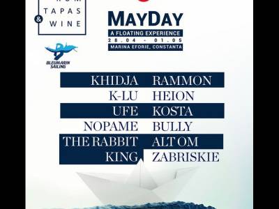 May Day, 3 zile de party-uri pe bărcile și plaja din Marina Eforie May Day, 3 zile de party-uri pe bărcile și plaja din Marina Eforie