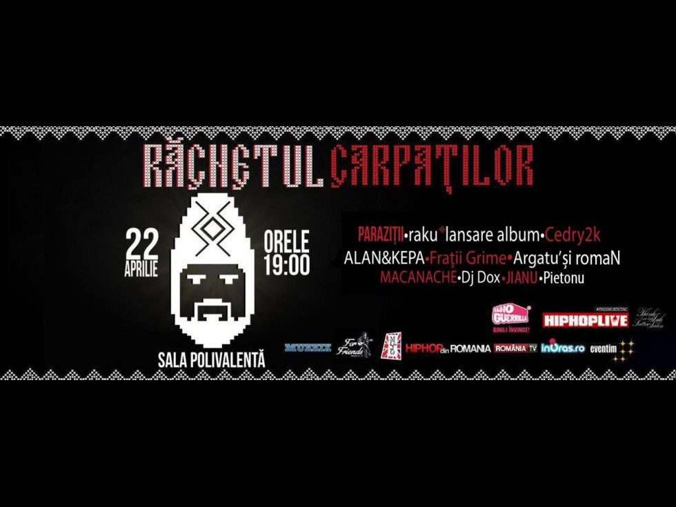 Sâmbăta aceasta, Răcnetul Carpaților aduce pe scenă cele mai bune formații de hip-hop românesc