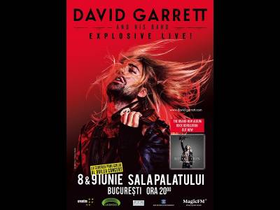 David Garrett va susține un al doilea concert Explosive Live David Garrett va susține un al doilea concert Explosive Live