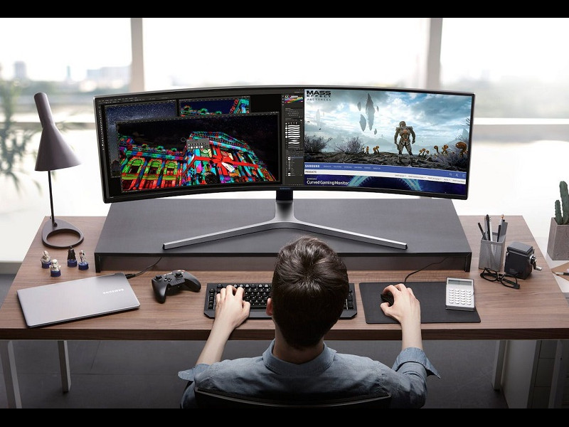 Samsung CHG90 QLED, proiectat pentru jucători Samsung CHG90 QLED, proiectat pentru jucători