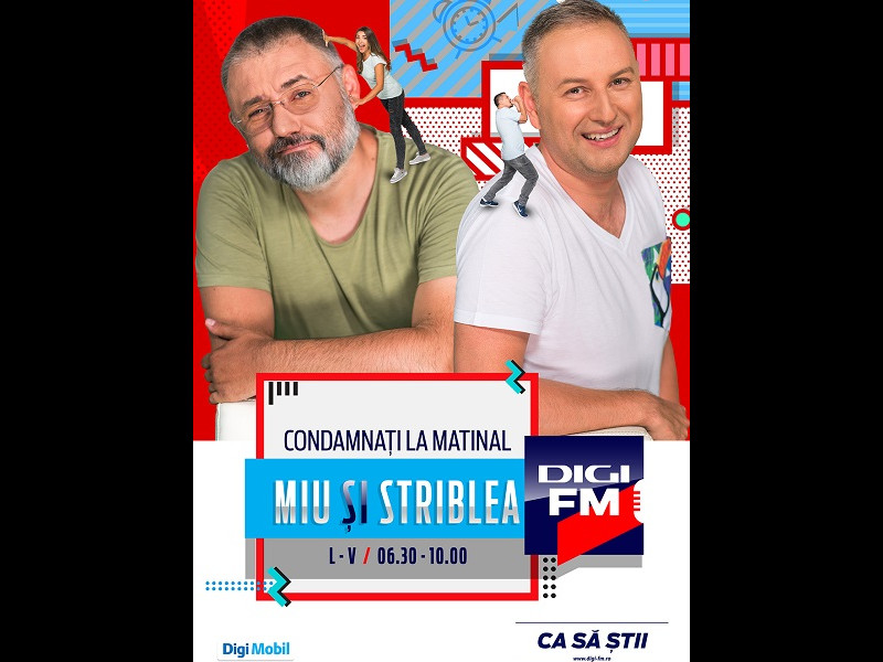 Miu și Striblea – „Condamnați la matinal” într-un nou sezon la DigiFM