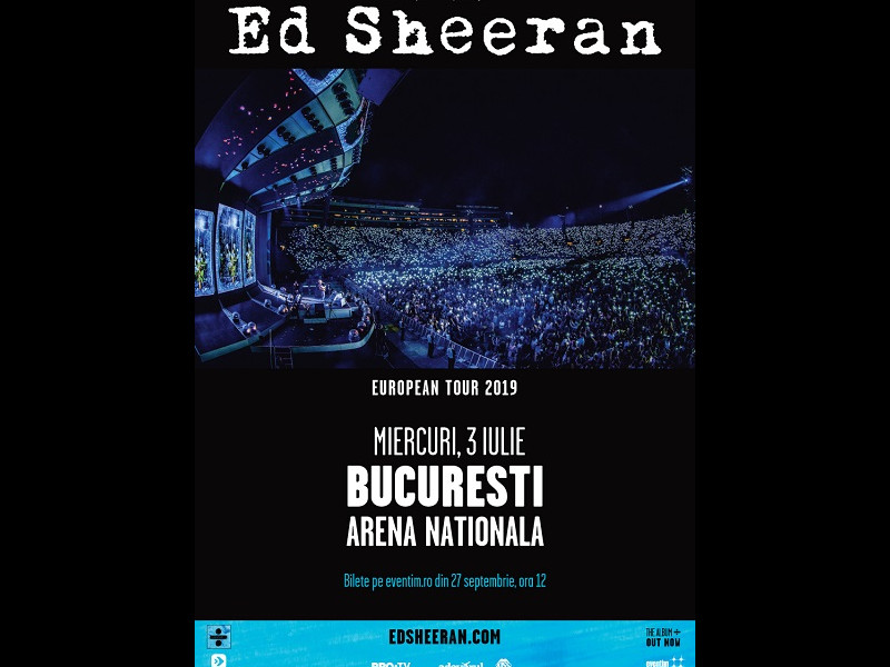 Bilete la concertul Ed Sheeran din 3 iulie 2019, Arena Națională - București