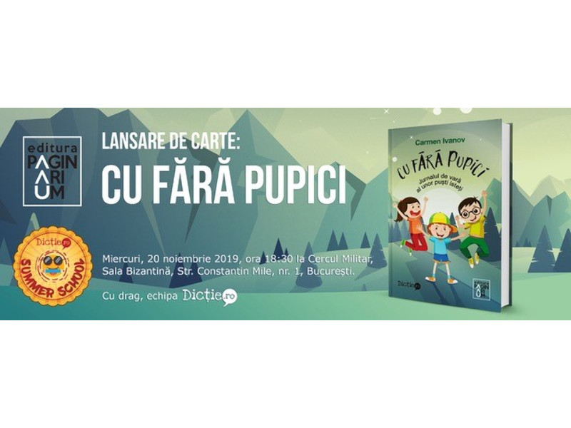 Lansare de carte: „Cu fără pupici”