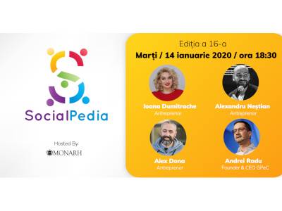 SocialPedia 16: Despre antreprenoriat și freelancing în online, cu Alex Dona, Alexandru Neștian, Ioana Dumitrache și Andrei Radu