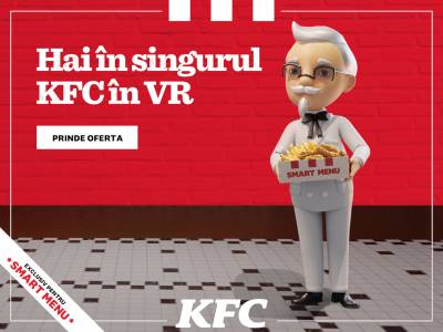 S-a deschis Smarket, singurul restaurant KFC în VR, exclusiv pentru Smart Menu