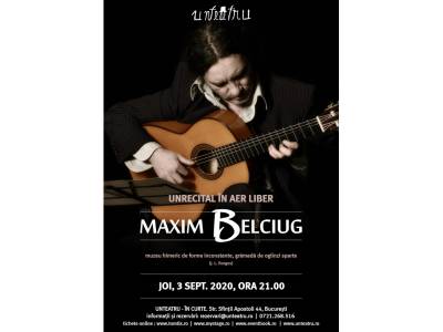 Unrecital Maxim Belciug în aer liber