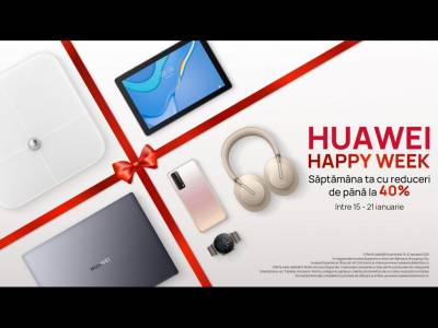 Huawei lansează Happy Week cu oferte speciale și reduceri de până la 40%