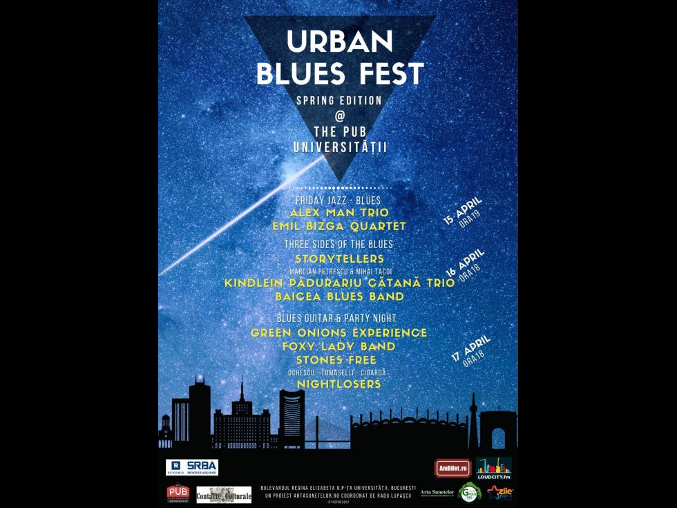 Urban Blues Fest vine la The Pub Universităţii în weekendul 15-17 aprilie 2022