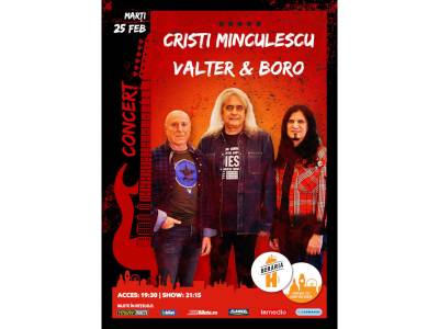 Concert Cristi Minculescu, Valter și Boro @ Berăria H